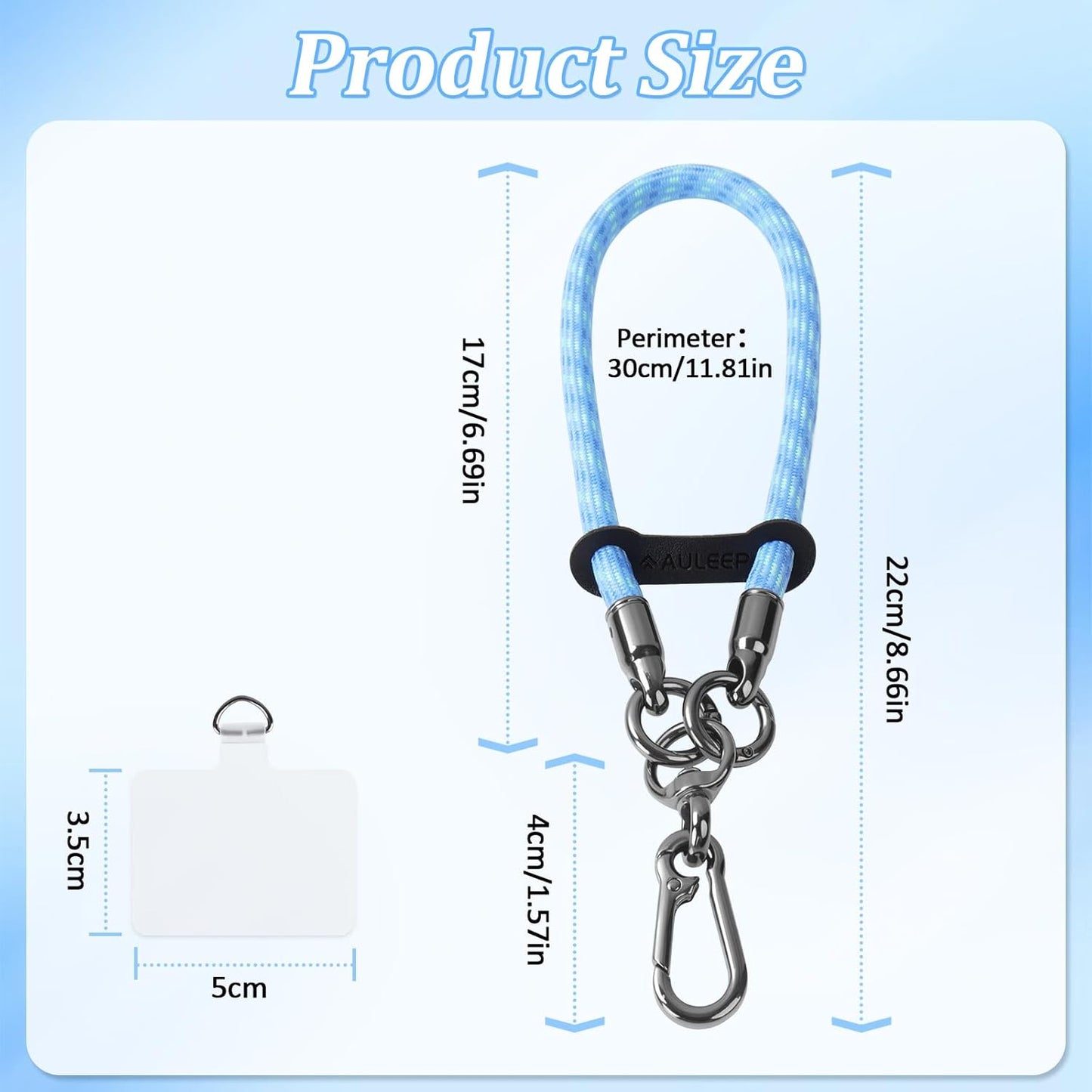 2pcs Cell Phone Wristband Anti-Theft AULEEP Cell Phone Wristband 2