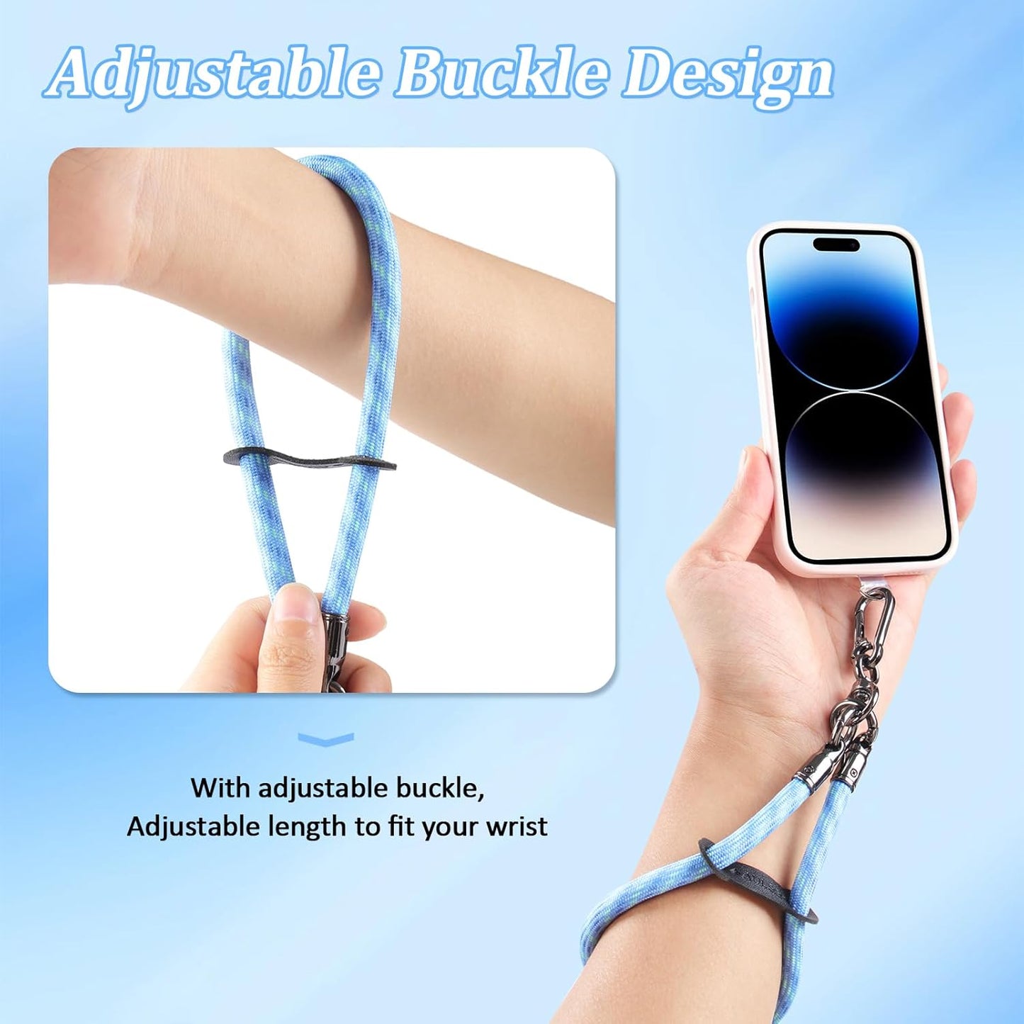 2pcs Cell Phone Wristband Anti-Theft AULEEP Cell Phone Wristband 3