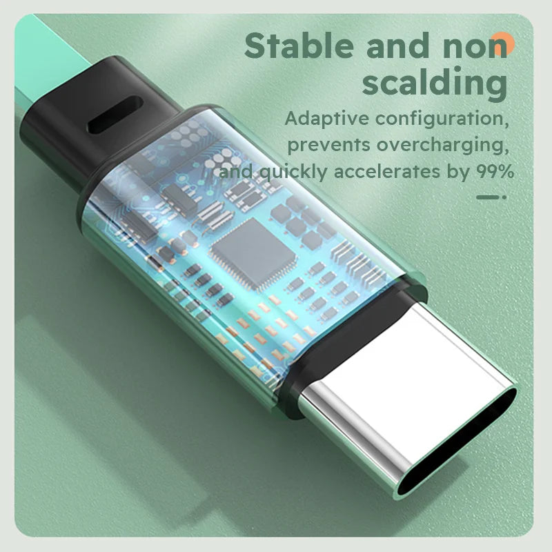 3 in 1 Retractable USB Data Cable Fast Charging Data Cable 5