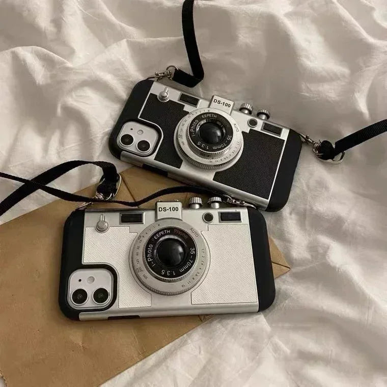 3D Retro Camera Phone Case for iPhone 16 15 Pro Max 14 13 12 11 Pro 1