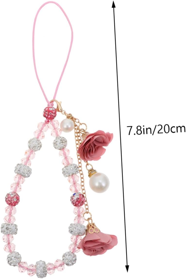 Cherry Purple Pink Crystal Enamel Cell Phone Anti-slip Bracelet 2