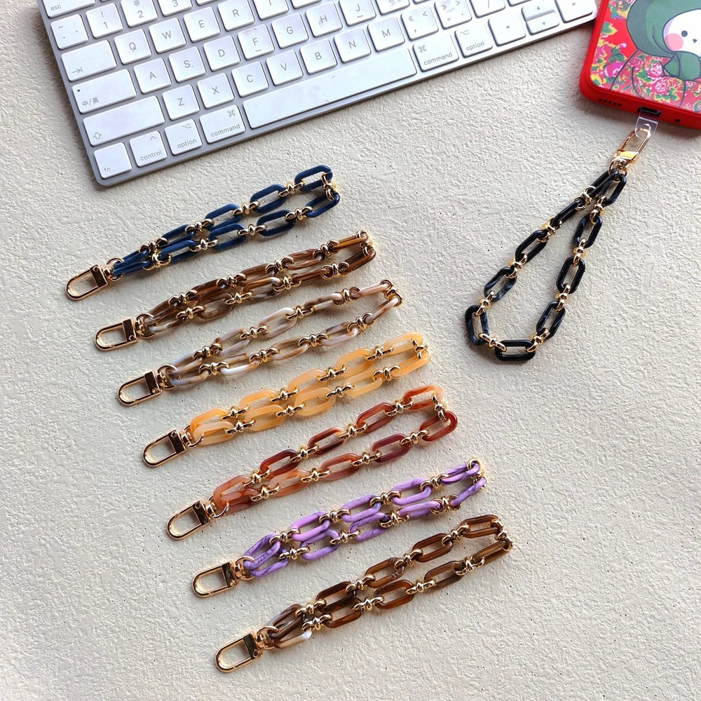 Acrylic mobile phone chain Alloy buckle for mobile phone decoration 1