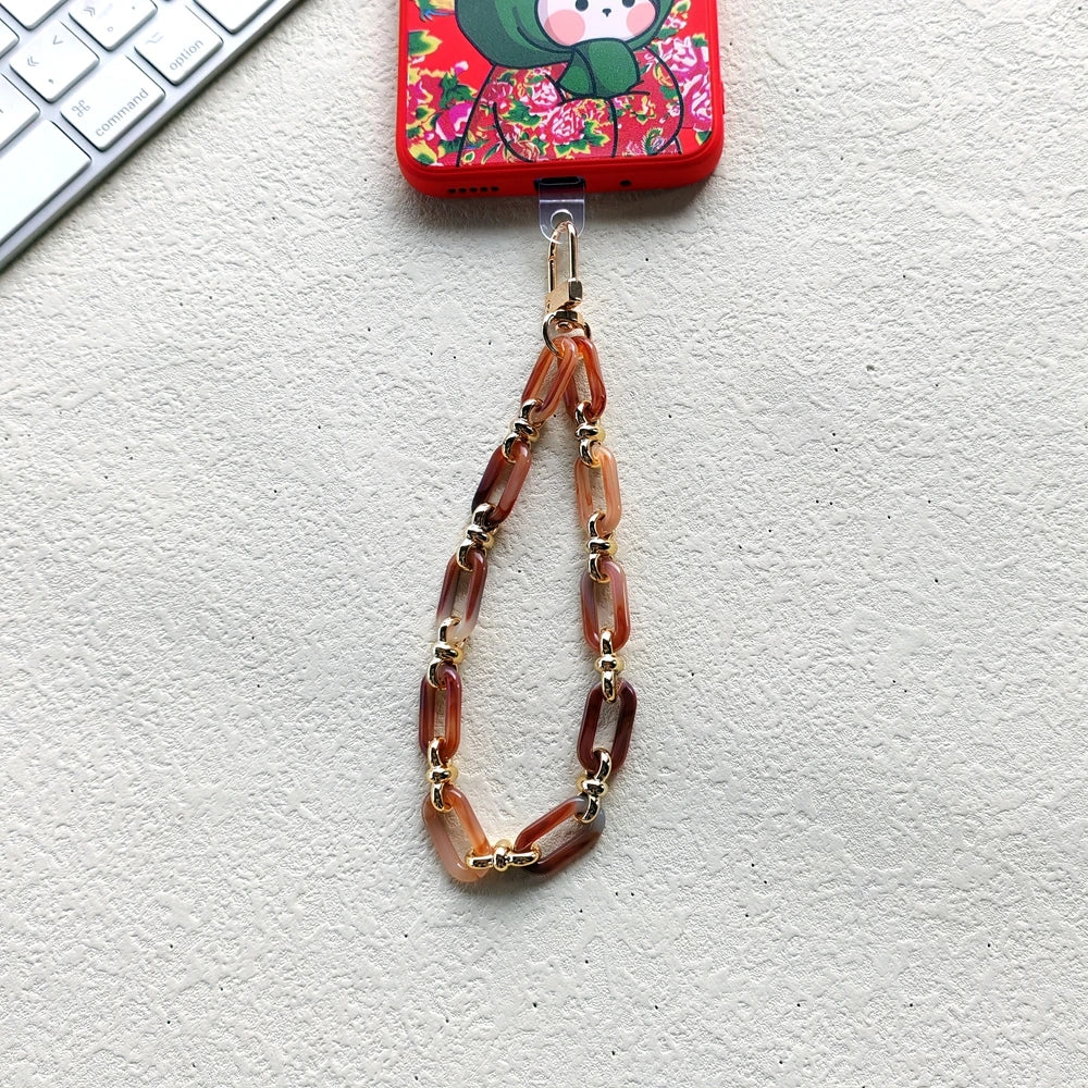 Acrylic mobile phone chain Alloy buckle for mobile phone decoration 11
