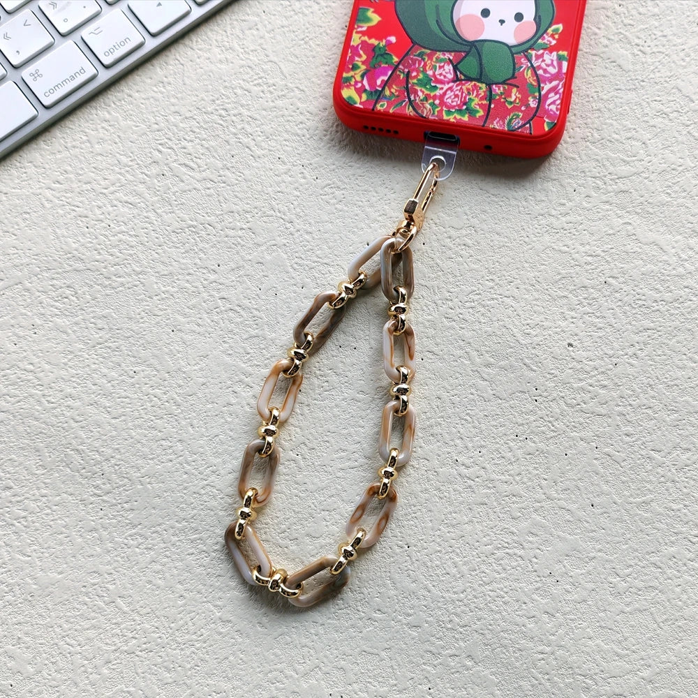 Acrylic mobile phone chain Alloy buckle for mobile phone decoration 2