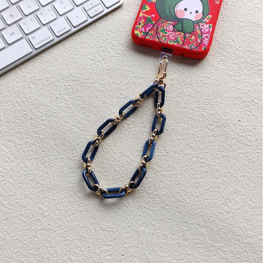 Acrylic mobile phone chain Alloy buckle for mobile phone decoration 7