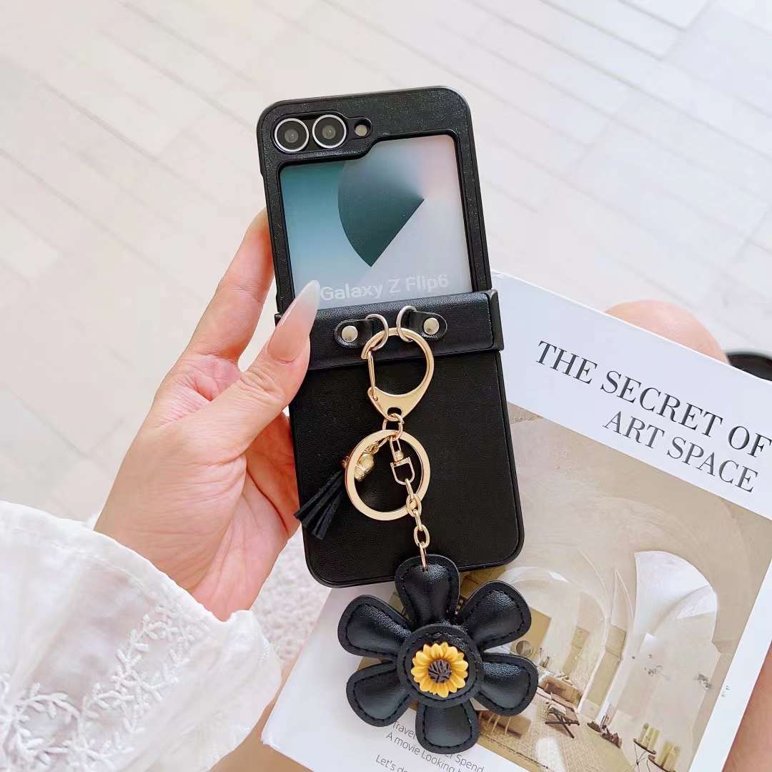 Black Samsung Zflip6three-pieceset