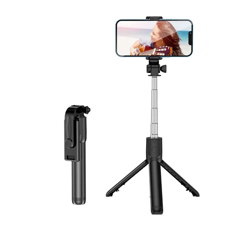 Bluetooth Remote Control Retractable Mobile Phone Tripod Wireless Selfie Stick 7