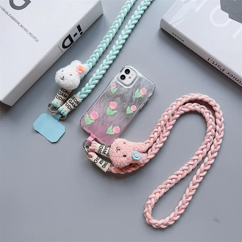 Braided mobile phone lanyar 2