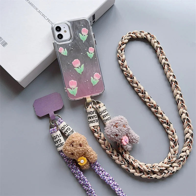 Braided mobile phone lanyar 3