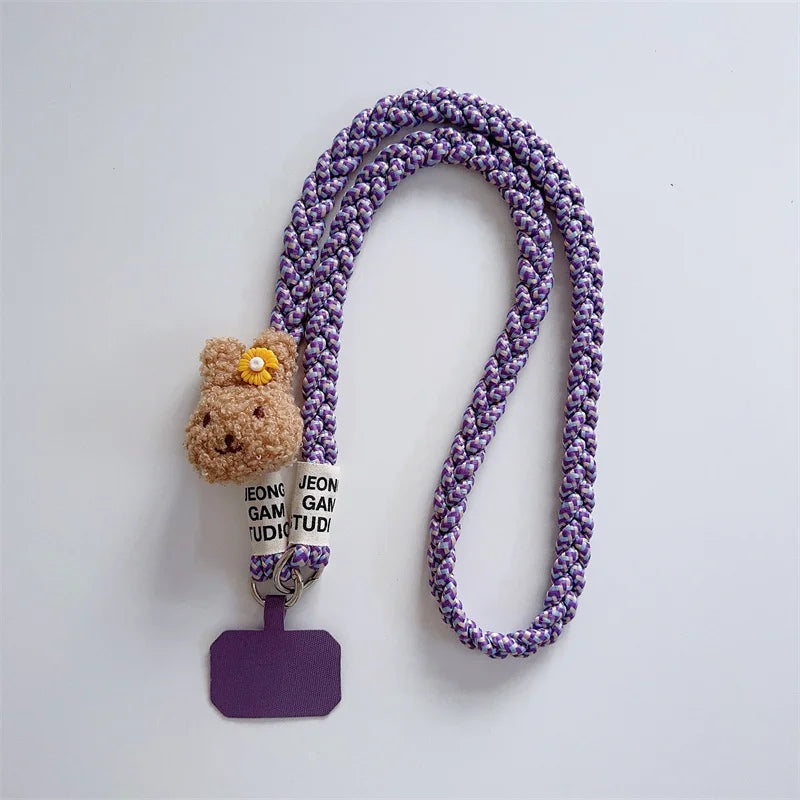 Braided mobile phone lanyar 4