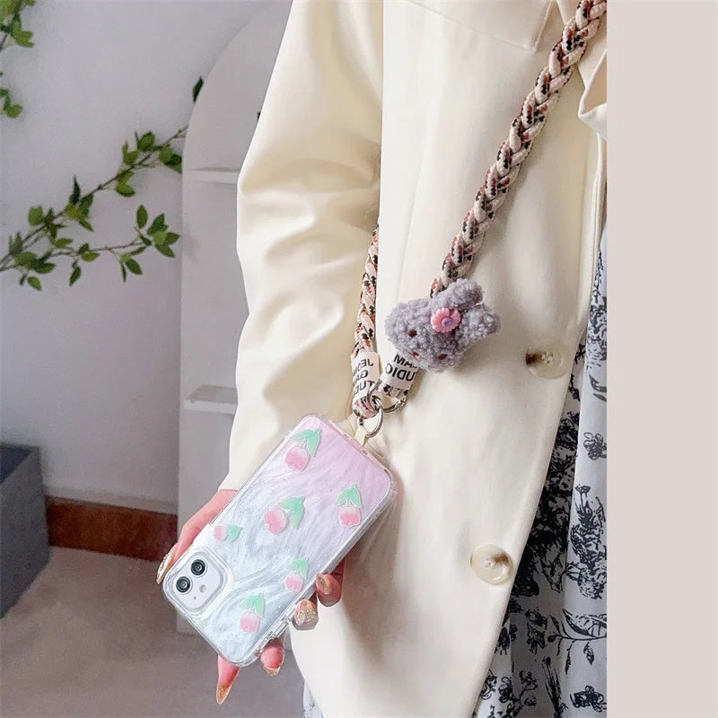 Braided mobile phone lanyar 5