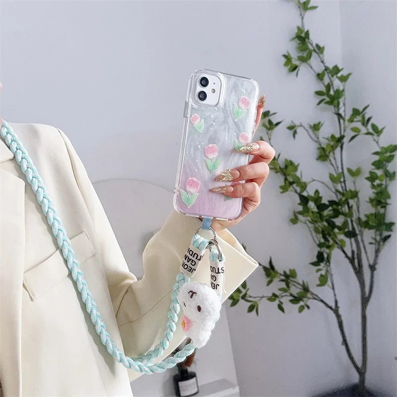 Braided mobile phone lanyar 6