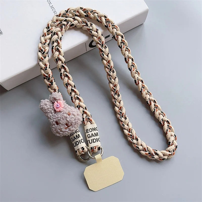 Braided mobile phone lanyar 7