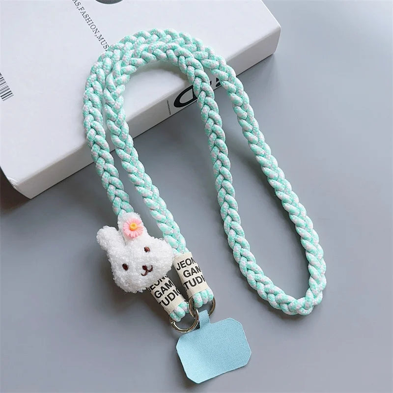 Braided mobile phone lanyar 8