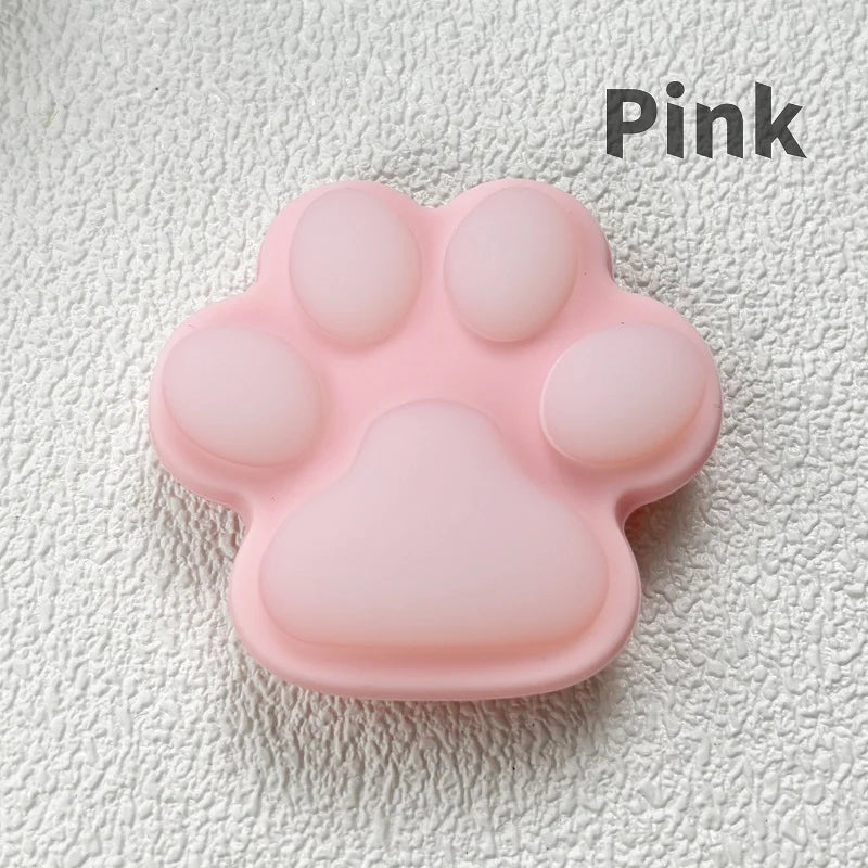 Cat paw shaped cute foldable and expandable phone grip holder 12