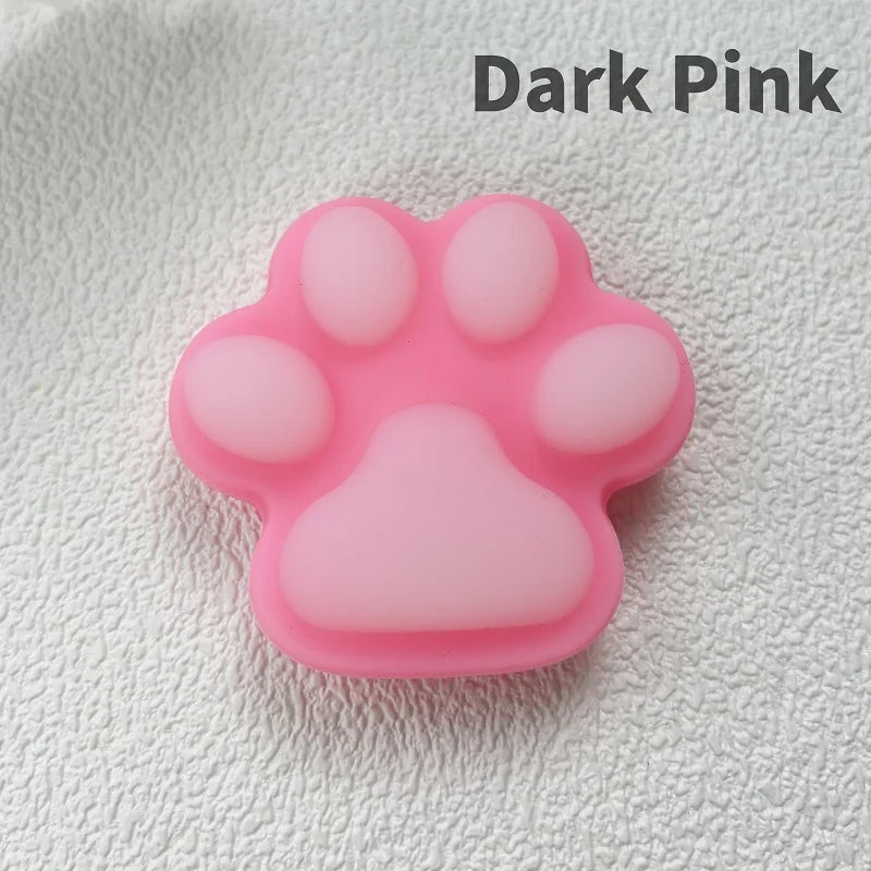 Cat paw shaped cute foldable and expandable phone grip holder 14