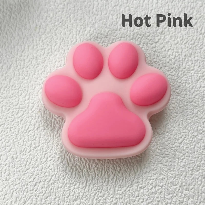 Cat paw shaped cute foldable and expandable phone grip holder 15