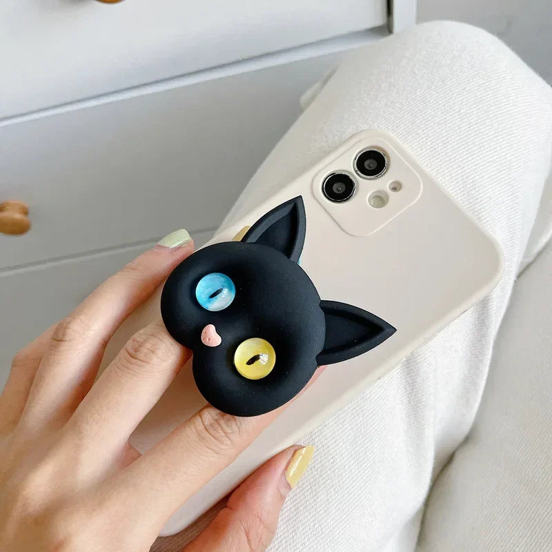 Cute cartoon cat universal folding phone holder 2