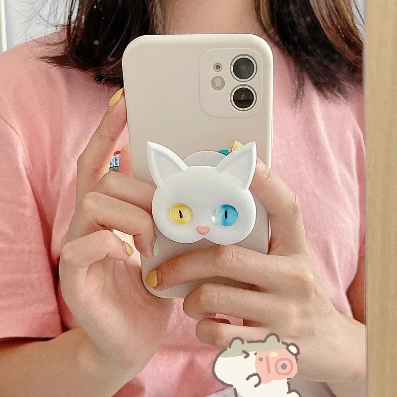 Cute cartoon cat universal folding phone holder 3