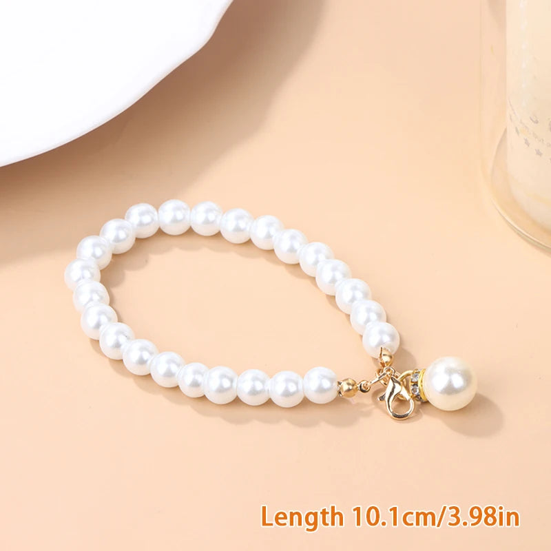 DIY Faux Pearl Bag Strap Replacement Shoulder Crossbody Purse Chain Strap Handle Beaded Pearl Chain Mobile 14