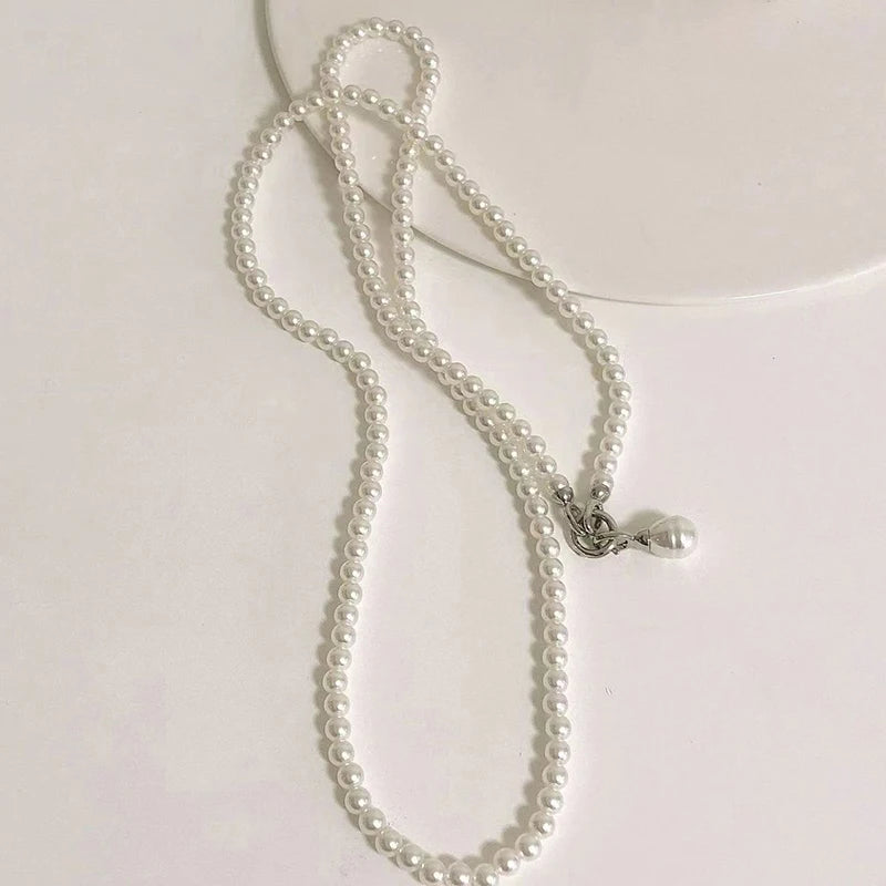 DIY Faux Pearl Bag Strap Replacement Shoulder Crossbody Purse Chain Strap Handle Beaded Pearl Chain Mobile 2