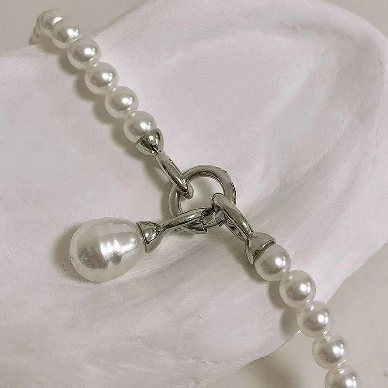 DIY Faux Pearl Bag Strap Replacement Shoulder Crossbody Purse Chain Strap Handle Beaded Pearl Chain Mobile 4