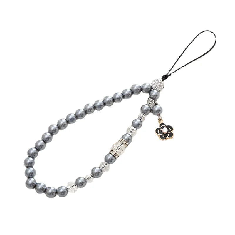 Flower Pearl Beaded Phone Chain 5
