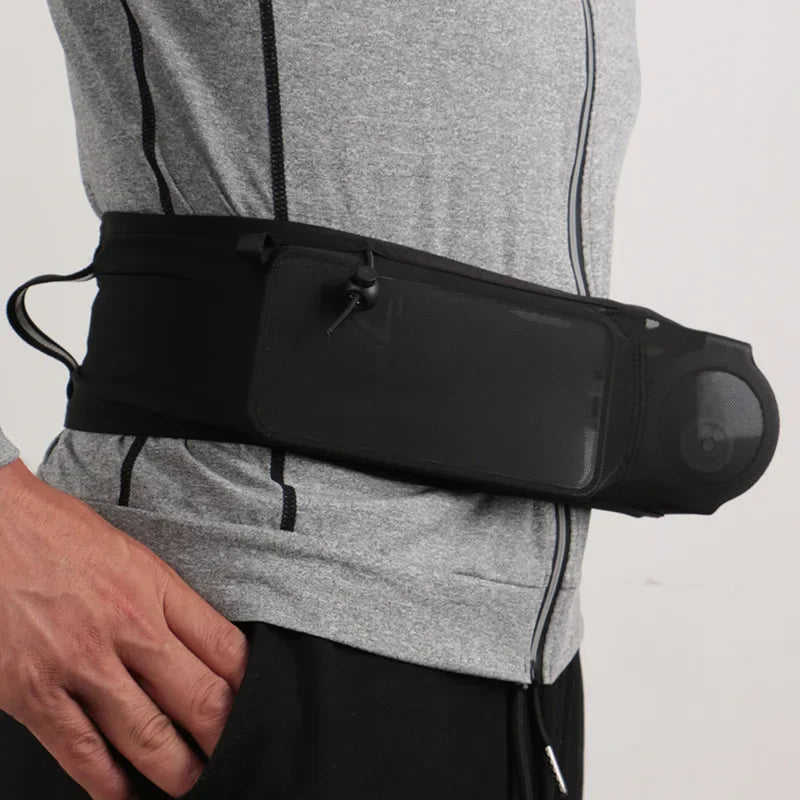 Large Capacity Multifunctional Sports Waist Bag Running Bag Elastic Mesh Mobile Phone Bag 3