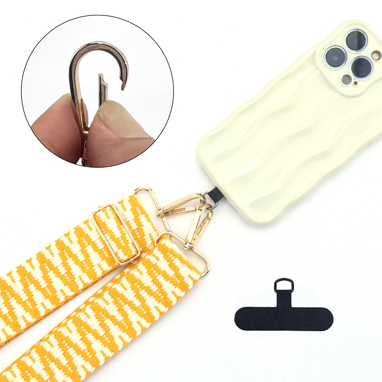 Multicolor adjustable wide mobile phone lanyard 6