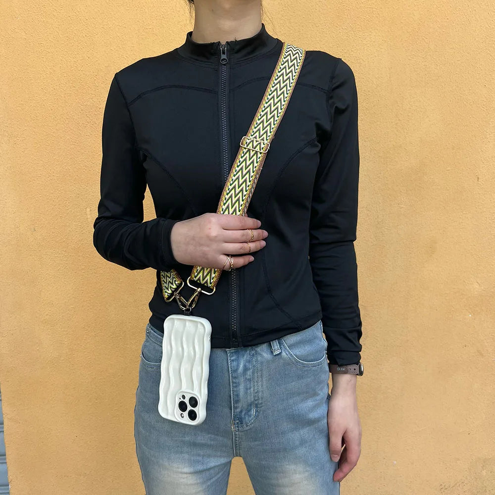 Multicolor adjustable wide mobile phone lanyard 7