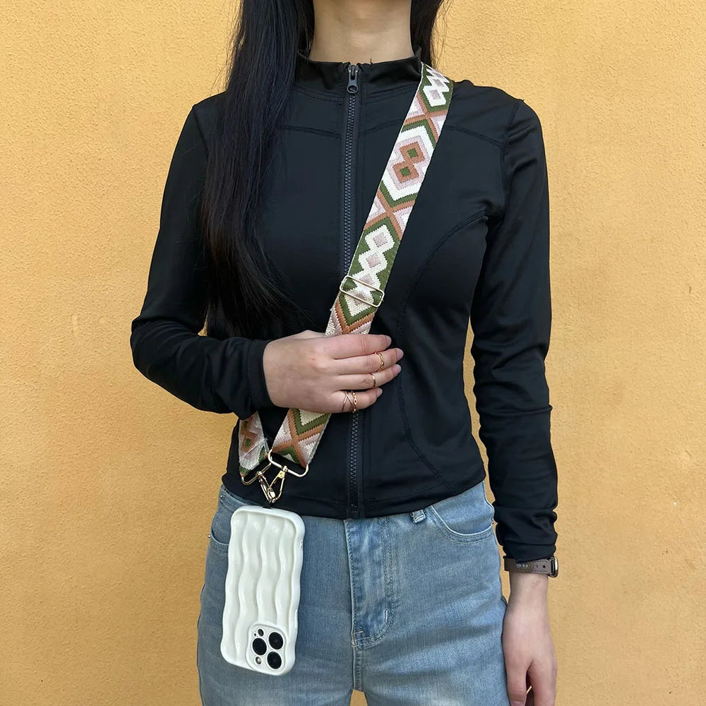 Multicolor adjustable wide mobile phone lanyard 9