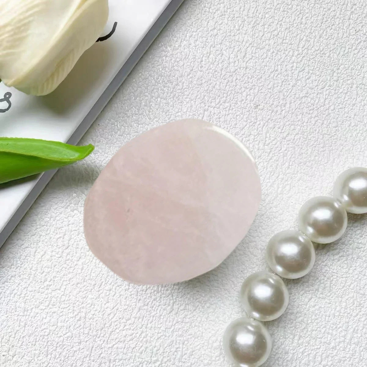 Natural stone shaped mobile phone finger grip holder 4
