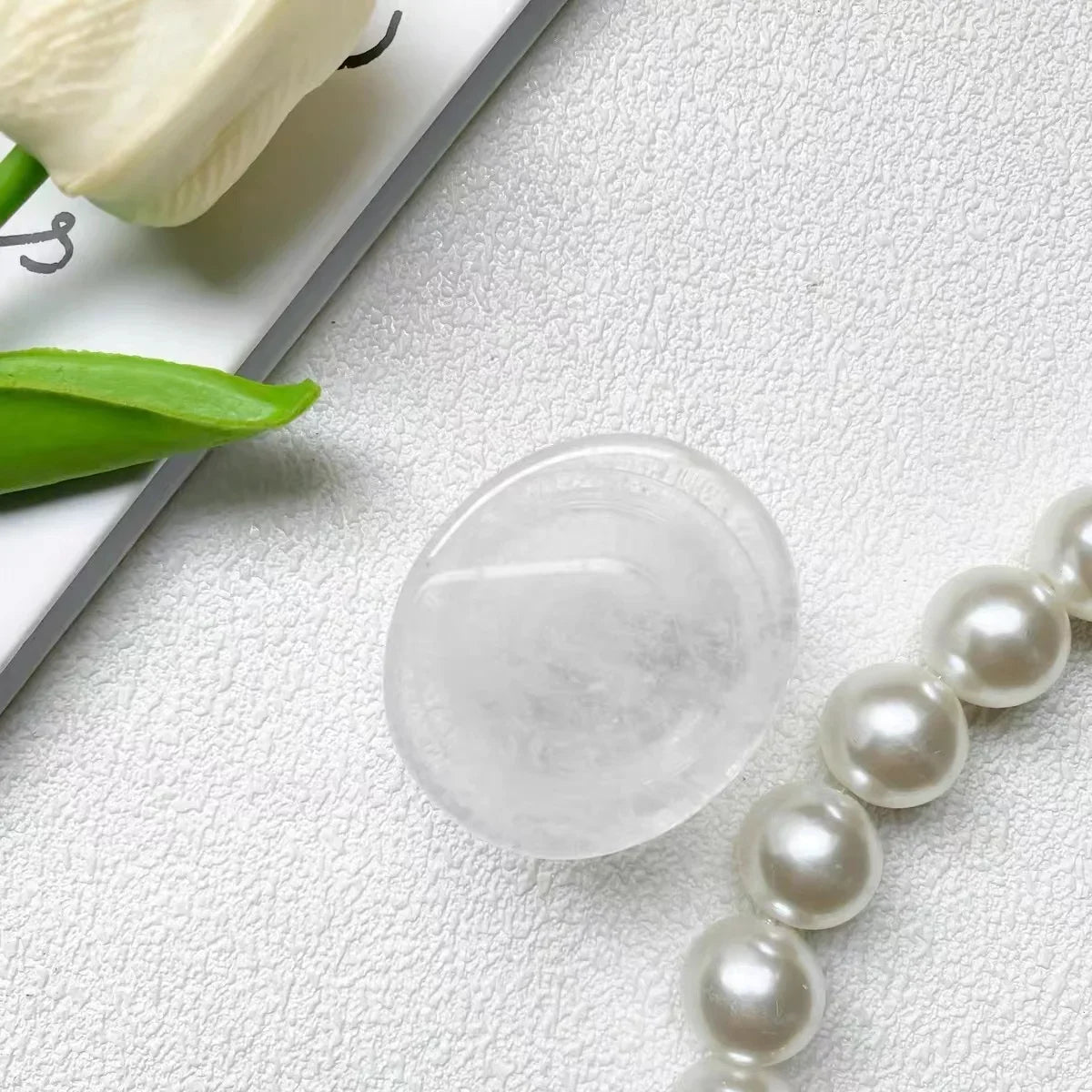 Natural stone shaped mobile phone finger grip holder 6
