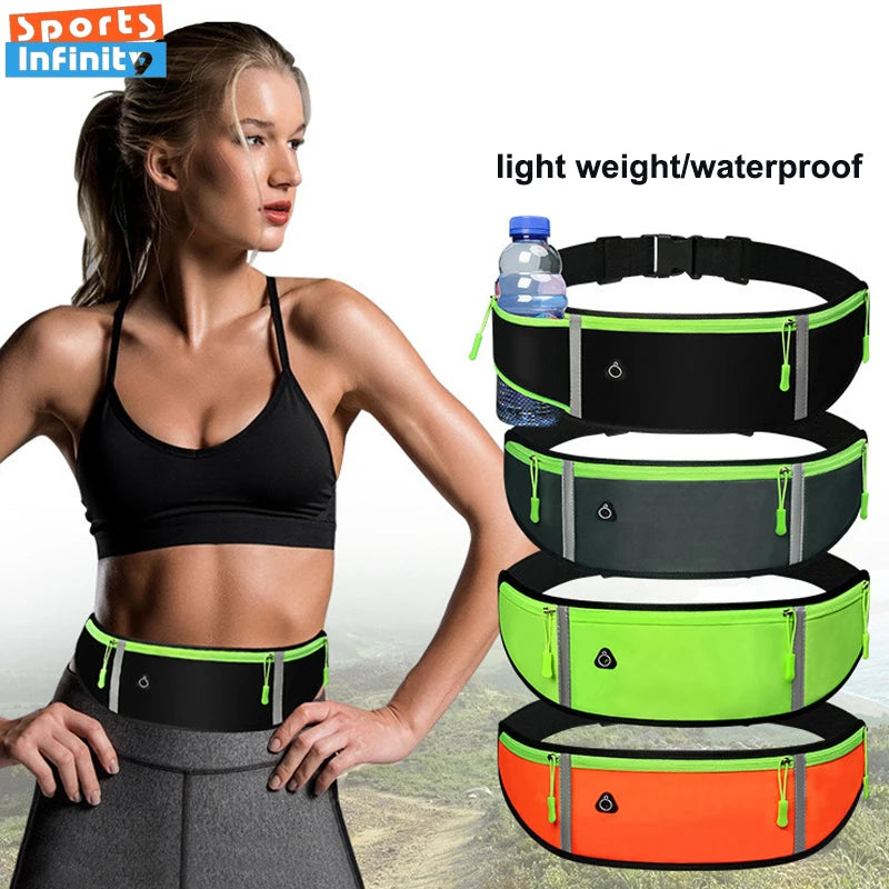 Outdoor fitness sports bag suitable for men and women waterproof invisible belt bag 1