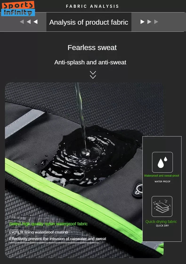 Outdoor fitness sports bag suitable for men and women waterproof invisible belt bag 4