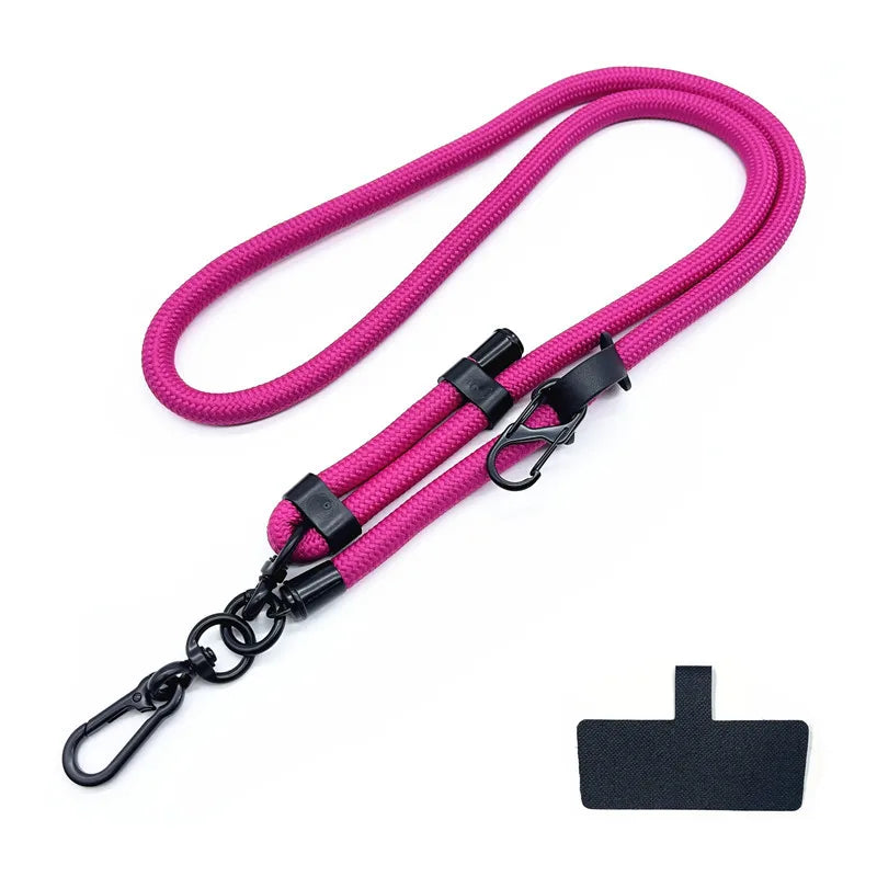Pink mobile phone strap