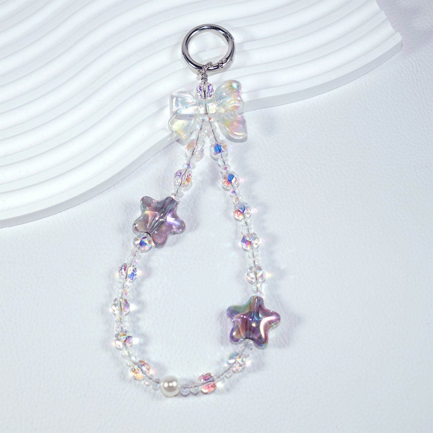 Star crystal mobile phone chain 2
