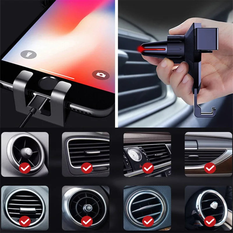 Suitable for car air outlet mobile phone holder non-magnetic car mobile phone holder 5