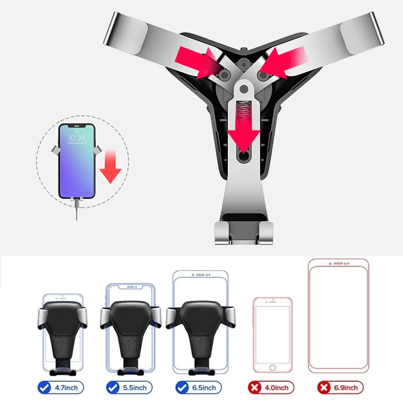 Suitable for car air outlet mobile phone holder non-magnetic car mobile phone holder 6