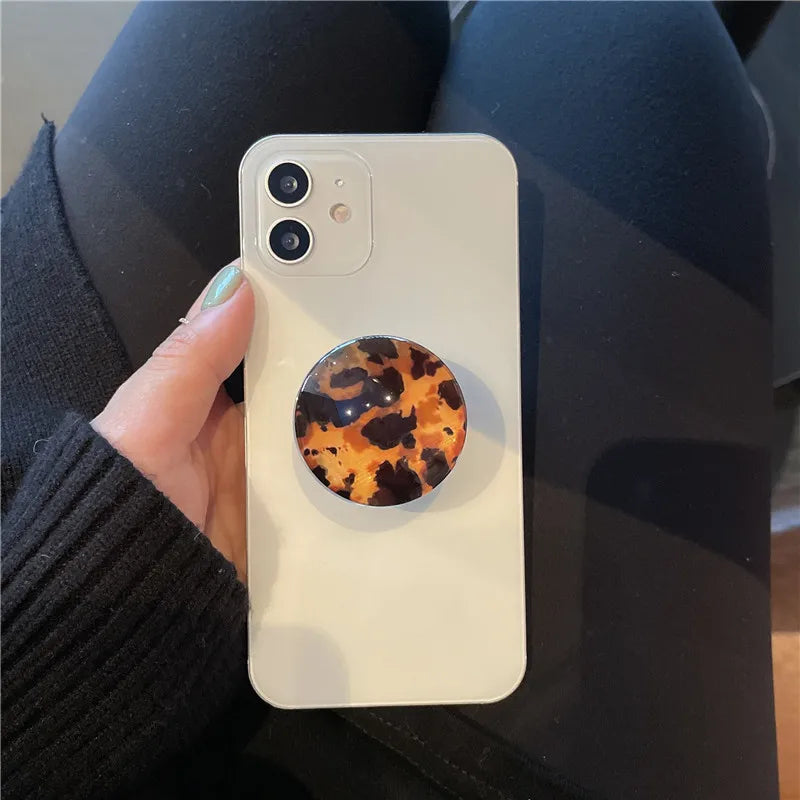 Transparent Amber Foldable Phone Ring Holder 10