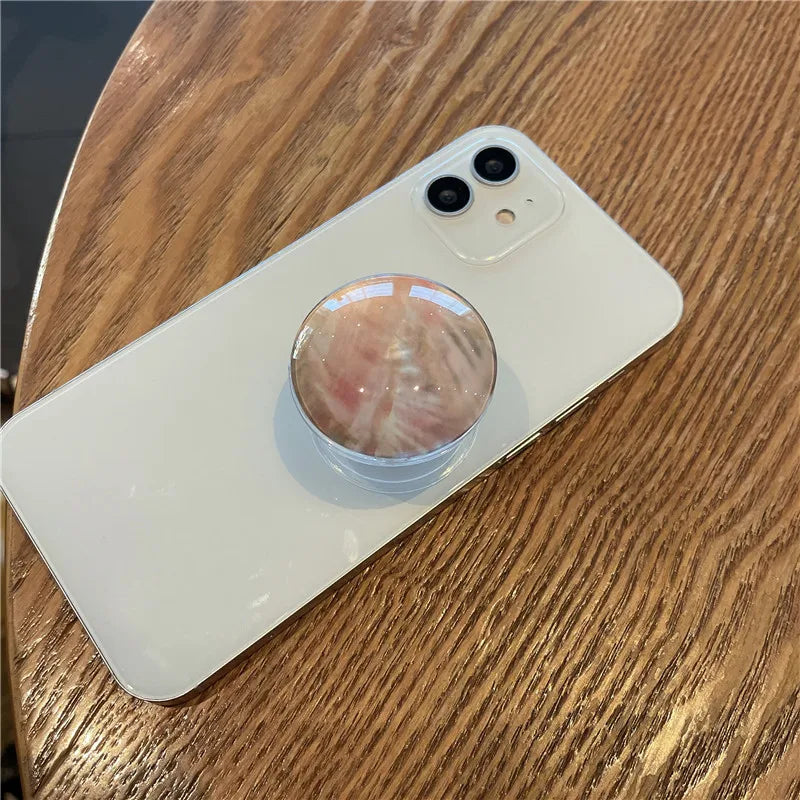 Transparent Amber Foldable Phone Ring Holder 16
