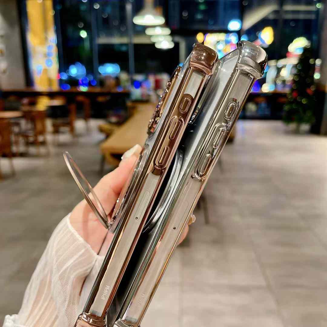Transparent phone case for iPhone 11-16 4