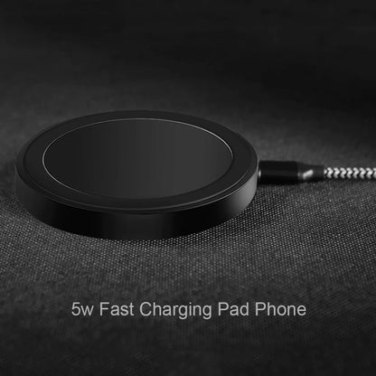 5W Wireless Charger Pad Stand for iPhone 14 13 12 11 Pro X 8 Samsung Xiaomi Phone Chargers Induction Fast Charging Dock Station