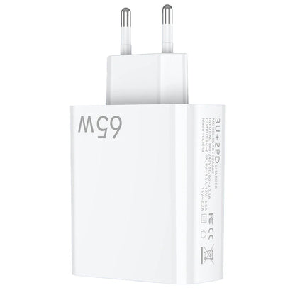 65W USB Fast Charging Type C PD Charger Fast Charger Phone Power Adapter EU/US/UK Plug 7
