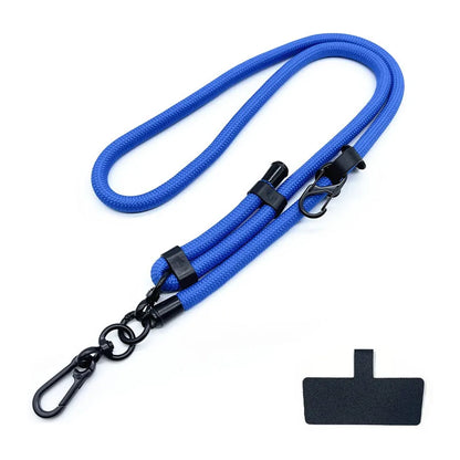 Blue mobile phone strap