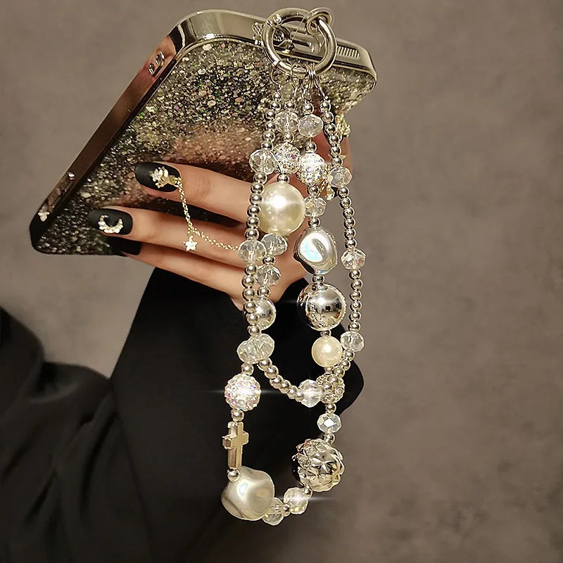 Creative Silver Keychain Fashion Phone Lanyard 2