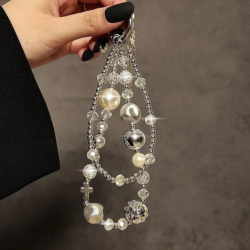 Creative Silver Keychain Fashion Phone Lanyard 3