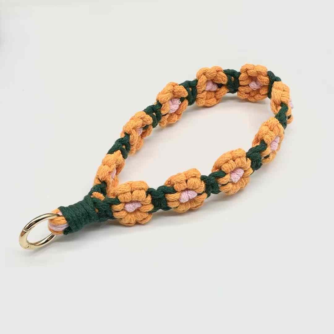 Orange Daisy Phone Strap1