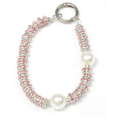 Pearl Beaded Crystal Ring Wristband Rhinestone Lanyard 5