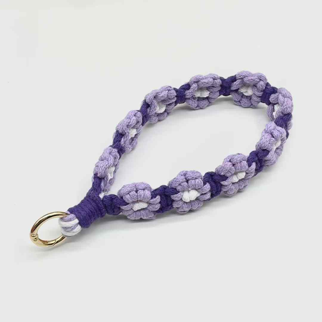 Purple Daisy Phone Strap